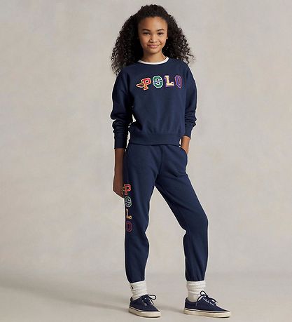 Polo Ralph Lauren Sweatshirt - Navy m. Tekst Polo Ralph Lauren Sweatshirt - Navy m. Tekst