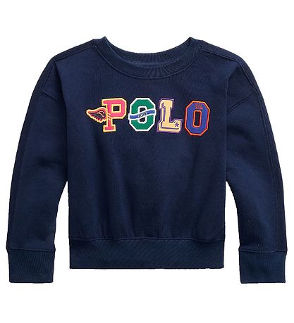 Polo Ralph Lauren Sweatshirt - Navy m. Tekst Polo Ralph Lauren Sweatshirt - Navy m. Tekst