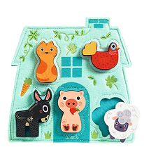 Djeco Puslespil - Træ - 5 Brikker - Mouki Djeco Puslespil - Træ - 5 Brikker - Mouki