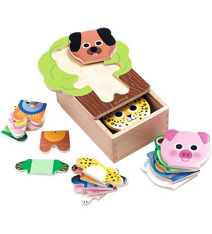 Djeco Puslespil - Træ - 18 Brikker - Abra