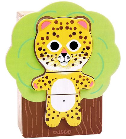 Djeco Puslespil - Træ - 18 Brikker - Abra