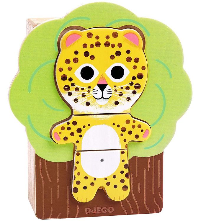 Djeco Puslespil - Træ - 18 Brikker - Abra