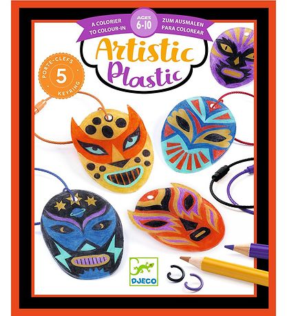 Djeco Kreasæt - 5 stk - Wrestler Nøglering Djeco Kreasæt - 5 stk - Wrestler Nøglering