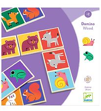Djeco Domino - Træ - 28 Brikker - Dyr Djeco Domino - Træ - 28 Brikker - Dyr