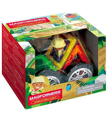 Magformers Magnetsæt - 9 stk - Jungle Rally Magformers Magnetsæt - 9 stk - Jungle Rally