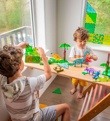 Magna-Tiles Magnetsæt - 50 Dele - Dino World XL Magna-Tiles Magnetsæt - 50 Dele - Dino World XL