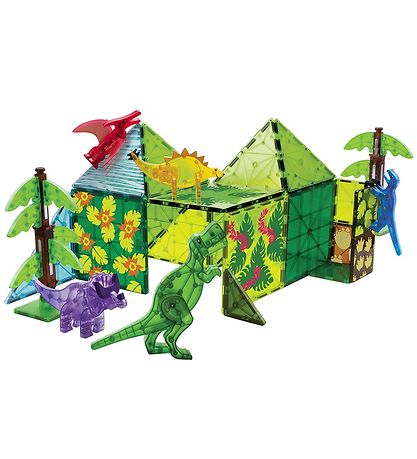 Magna-Tiles Magnetsæt - 50 Dele - Dino World XL Magna-Tiles Magnetsæt - 50 Dele - Dino World XL