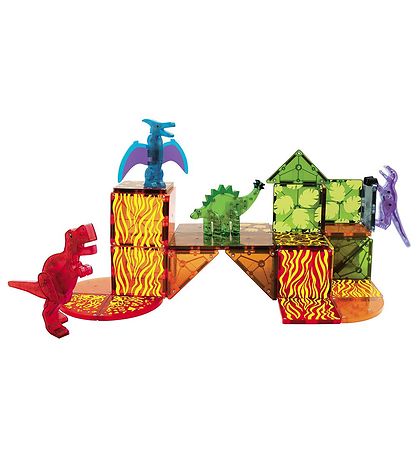 Magna-Tiles Magnetsæt - 40 Dele - Dino World