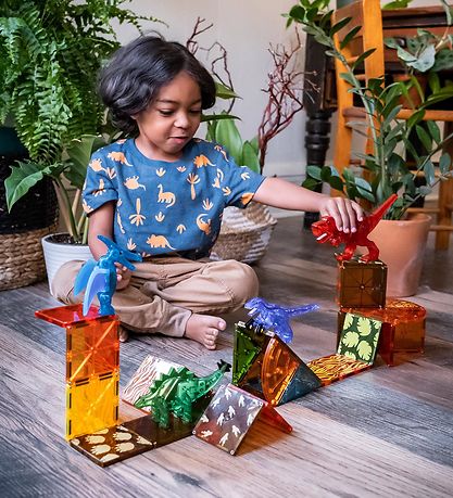 Magna-Tiles Magnetsæt - 40 Dele - Dino World