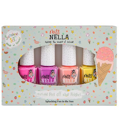 Miss Nella Neglelak - 4-pak - Summer Set Miss Nella Neglelak - 4-pak - Summer Set