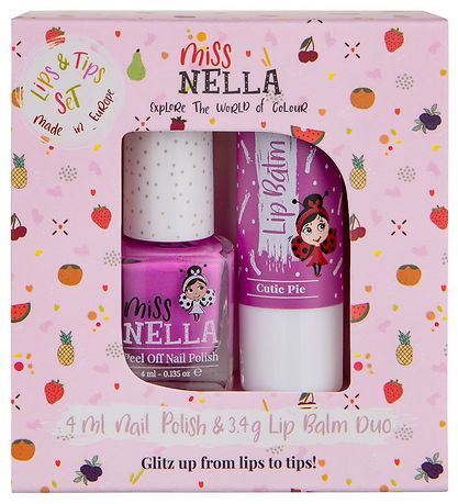Miss Nella Læbepomade og Neglelak - Duo nr. 3 Miss Nella Læbepomade og Neglelak - Duo nr. 3