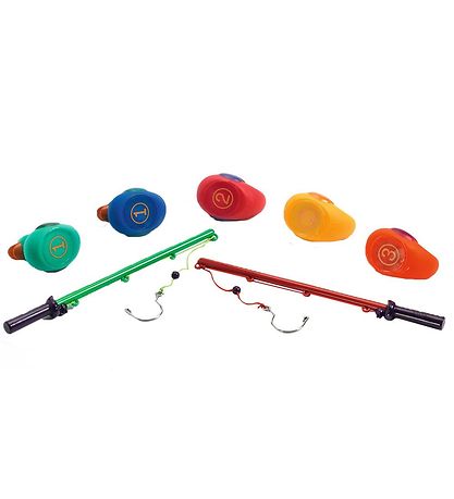 Djeco Fiskespil - Regnbuefarvet Badeænder Djeco Fiskespil - Regnbuefarvet Badeænder