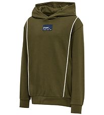 Hummel Hættetrøje - hmlDitmer - Dark Olive Hummel Hættetrøje - hmlDitmer - Dark Olive