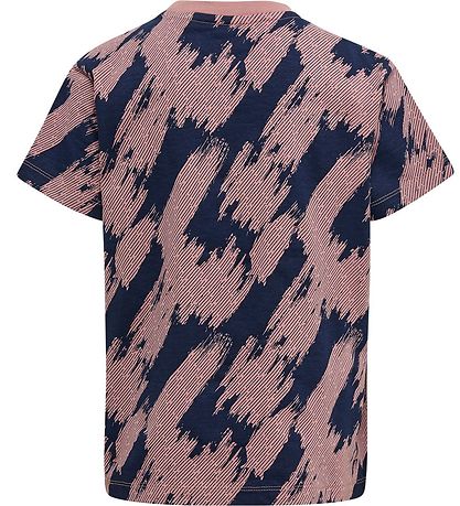 Hummel T-shirt - hmlEmerson - Wood Rose/Navy