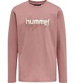 Hummel Bluse - hmlAsta - Wood Rose m. Hvid
