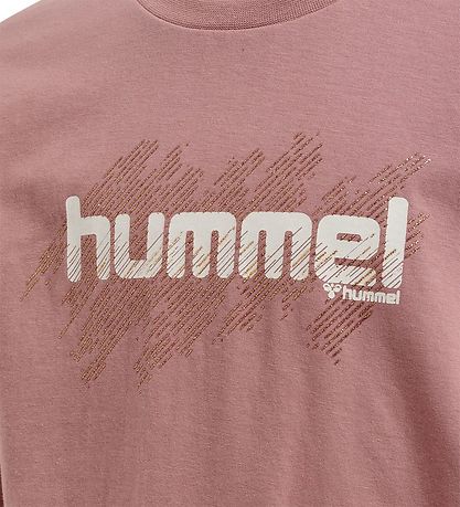 Hummel Bluse - hmlAsta - Wood Rose m. Hvid