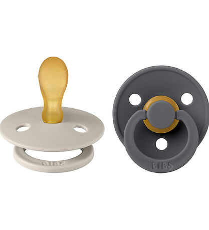 BIBS Colour Sutter - 2-pak - Str. 2 - Symmetrisk - Sand/Iron BIBS Colour Sutter - 2-pak - Str. 2 - Symmetrisk - Sand/Iron