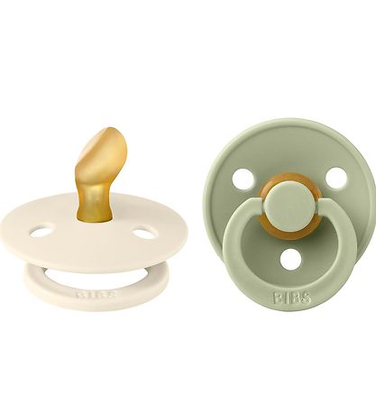 BIBS Colour Sutter - 2-pak - Str. 1 - Anatomisk - Ivory/Sage BIBS Colour Sutter - 2-pak - Str. 1 - Anatomisk - Ivory/Sage
