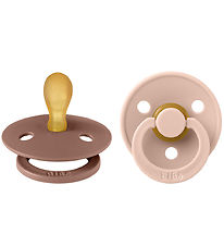 BIBS Colour Sutter - 2-pak - Str. 1 - Symmetrisk - Blush/Woodchu BIBS Colour Sutter - 2-pak - Str. 1 - Symmetrisk - Blush/Woodchu