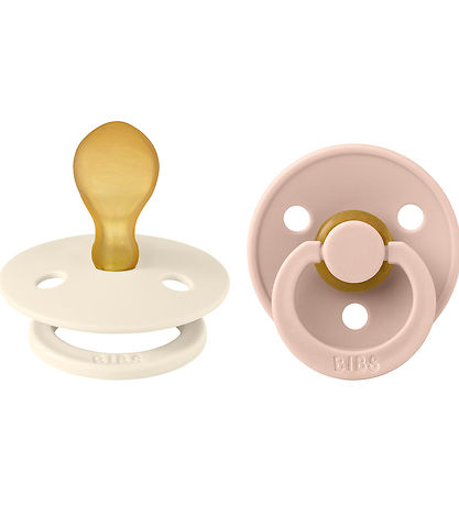 BIBS Colour Sutter - 2-pak - Str. 2 - Symmetrisk - Ivory/Blush