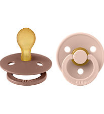 BIBS Colour Sutter - 2-pak - Str. 2 - Symmetrisk - Blush/Woodchu BIBS Colour Sutter - 2-pak - Str. 2 - Symmetrisk - Blush/Woodchu