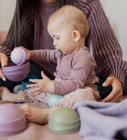 BIBS Stabletårn - 8 Dele - Pastel Rainbow BIBS Stabletårn - 8 Dele - Pastel Rainbow