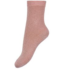 Condor Strømper - Viskose - Rosa m. Glimmer Condor Strømper - Viskose - Rosa m. Glimmer