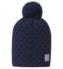 Reima Hue m. Fleece - Uld/Polyester - Nyksund - Navy m. Pompon Reima Hue m. Fleece - Uld/Polyester - Nyksund - Navy m. Pompon