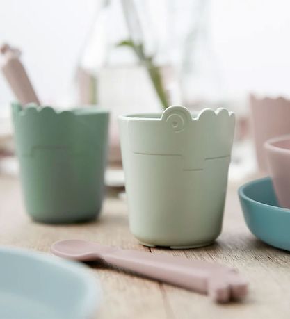 Done By Deer Kop - Kiddish Mini Mug 2-Pack - Croco Green Done By Deer Kop - Kiddish Mini Mug 2-Pack - Croco Green