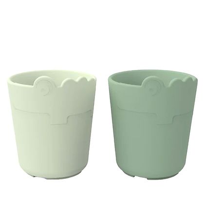 Done By Deer Kop - Kiddish Mini Mug 2-Pack - Croco Green Done By Deer Kop - Kiddish Mini Mug 2-Pack - Croco Green