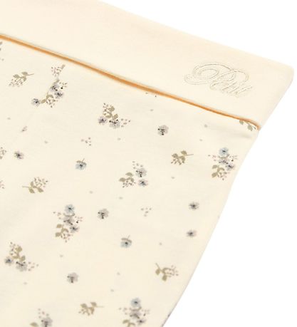 Petit by Sofie Schnoor Bukser m. Fødder - Antique White m. Bloms Petit by Sofie Schnoor Bukser m. Fødder - Antique White m. Bloms
