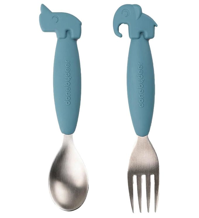 Done By Deer Bestiksæt - 2-Pak - Blue