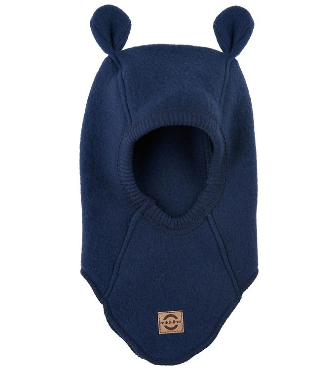 Mikk-Line Elefanthue - Uld - Blue Nights m. Ører