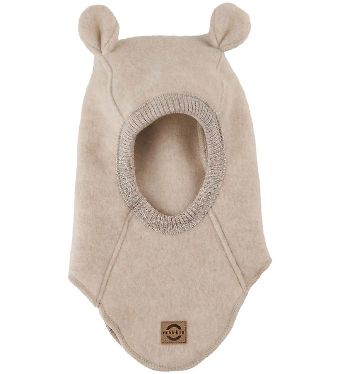 Mikk-Line Elefanthue - Uld - Melange Offwhite m. Ører