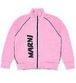Marni Cardigan - Pink m. Sort Marni Cardigan - Pink m. Sort