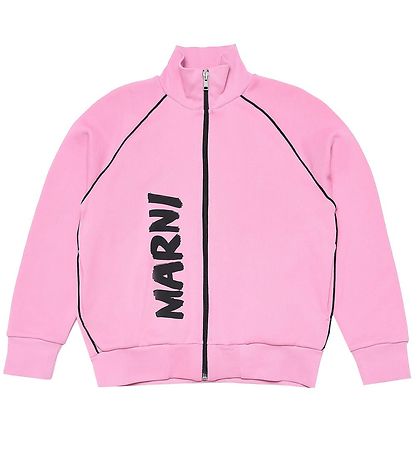 Marni Cardigan - Pink m. Sort Marni Cardigan - Pink m. Sort