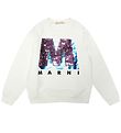 Marni Sweatshirt - Hvid m. Pailletter Marni Sweatshirt - Hvid m. Pailletter
