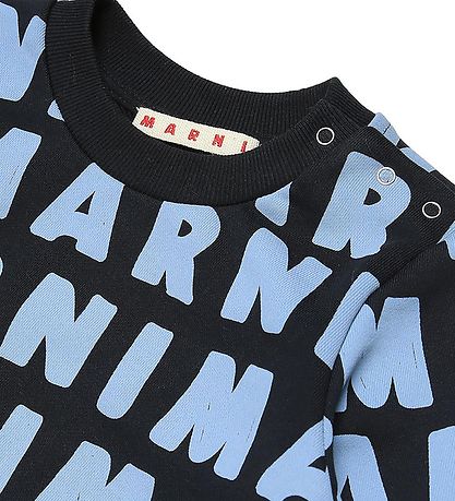Marni Sweatshirt - Navy m. Lyseblå