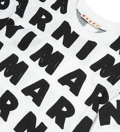 Marni T-shirt - Hvid m. Sort Marni T-shirt - Hvid m. Sort
