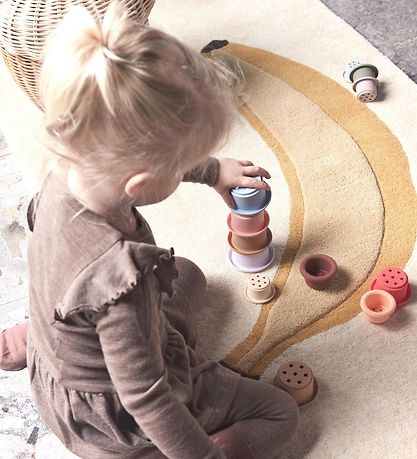 OYOY Stablekopper - Tawa Silikone - Cherry Red/Vanilla OYOY Stablekopper - Tawa Silikone - Cherry Red/Vanilla