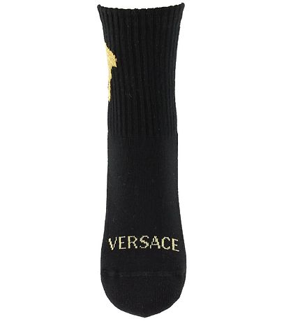 Versace Strømper - Sort/Guld m. Logo