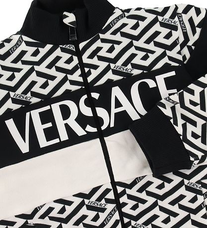 Versace Cardigan - Hvid m. Sort Versace Cardigan - Hvid m. Sort