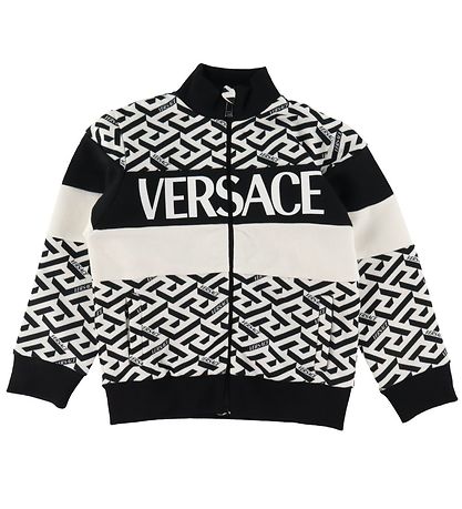 Versace Cardigan - Hvid m. Sort Versace Cardigan - Hvid m. Sort
