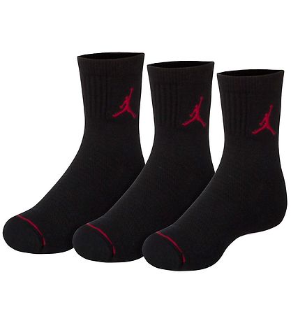 Jordan Strømper - 3-pak - Jumpman Cushioned Crew - Sort