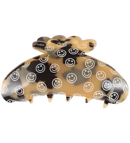 By Stær Hårklemme - Asta - 10x5 cm - Smiley Brun Leo By Stær Hårklemme - Asta - 10x5 cm - Smiley Brun Leo