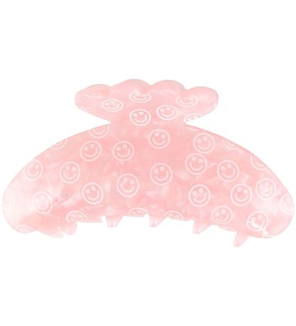 By Stær Hårklemme - Asta - 10x5 cm - Smiley Lyserød By Stær Hårklemme - Asta - 10x5 cm - Smiley Lyserød