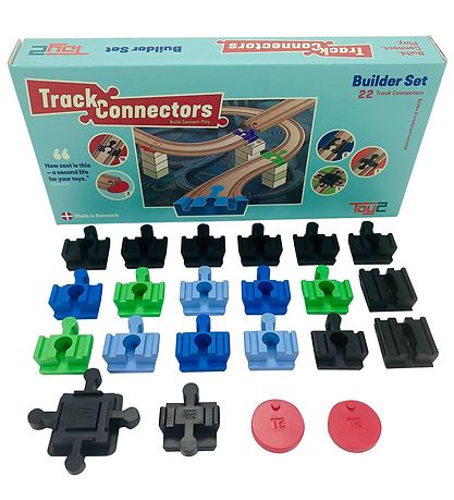 Toy2 Track Connectors - 22 stk. - The Builder Set Toy2 Track Connectors - 22 stk. - The Builder Set