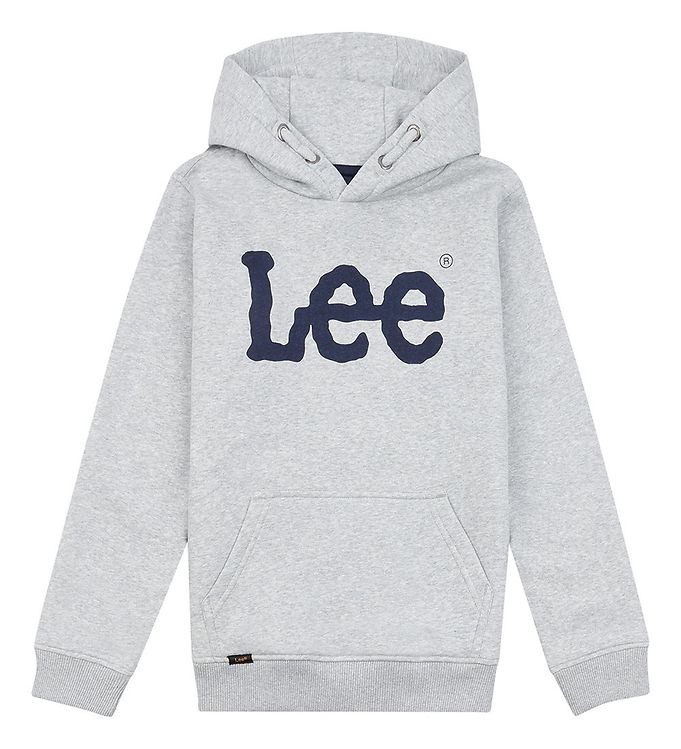 Lee Hættetrøje - Wobbly Graphic - Vintage Grey Heather