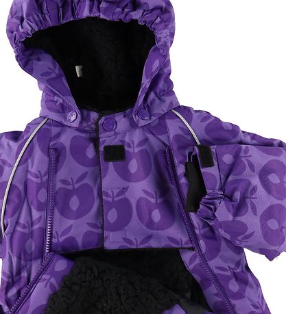 Småfolk Flyverdragt - Purple Heart m. Æbler Småfolk Flyverdragt - Purple Heart m. Æbler