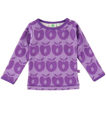 Småfolk Bluse - Uld - Retro Apple - Viola Småfolk Bluse - Uld - Retro Apple - Viola